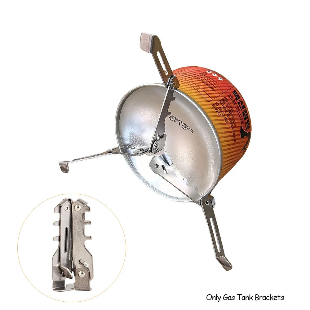 Outdoor Gas Cylinder Holder Camping Foldable Burner Holder Stove Tool Bottle Holder Gas Cylinder Tripod Outdoor Picnic Tool Ürün ana görseli