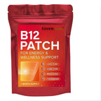 Daily B12 Patch Transdermal Self-Adhesive Natural Blend 30 Count for 1 Month Supply of Vitamin B12 Patches