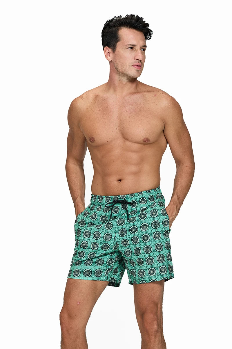 DATIFER 2026 latest Fashion Mens Shorts Polyester Long Liner 2 in 1 Traje De Baño Hombre Side Zipper Pocket Beach Gym Swimsuits