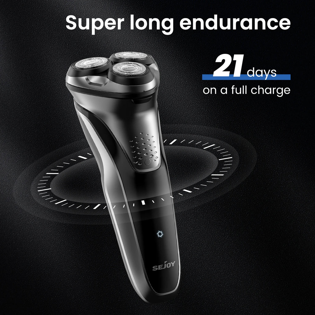 Electric Shaver for Men,Wet & Dry Shave Hair Trimmer,Waterproof  for Men Cordless Razor with Pop up Trimmer Precision Trimmer