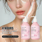 Sakura Shower Gel Long Moisturizing Smooth Long Lasting Fragrance Gentle Foam Body Cleansing Bath Product 200ml