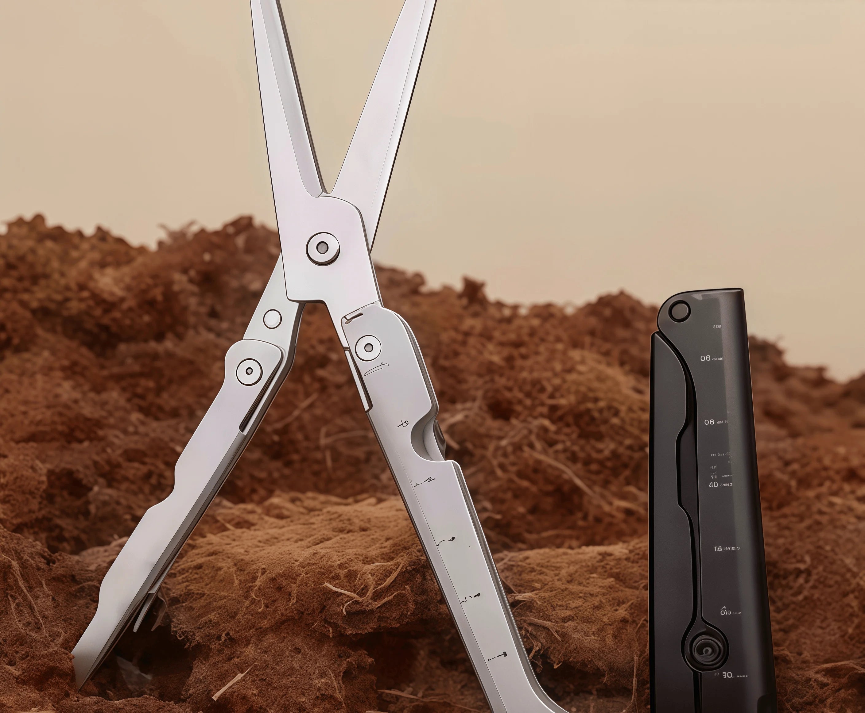 Portable Folding Stainless Steel Scissors, Multifunctional Outdoor Tool for Camping, Hunting and Fishing Survival Gear Secondary image