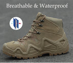 Men Casual Hunting Ankle Boots Outdoor Tactical Hiking Man Boot  Hunting Work Boots for Motorcycle Shoes Botas Militares