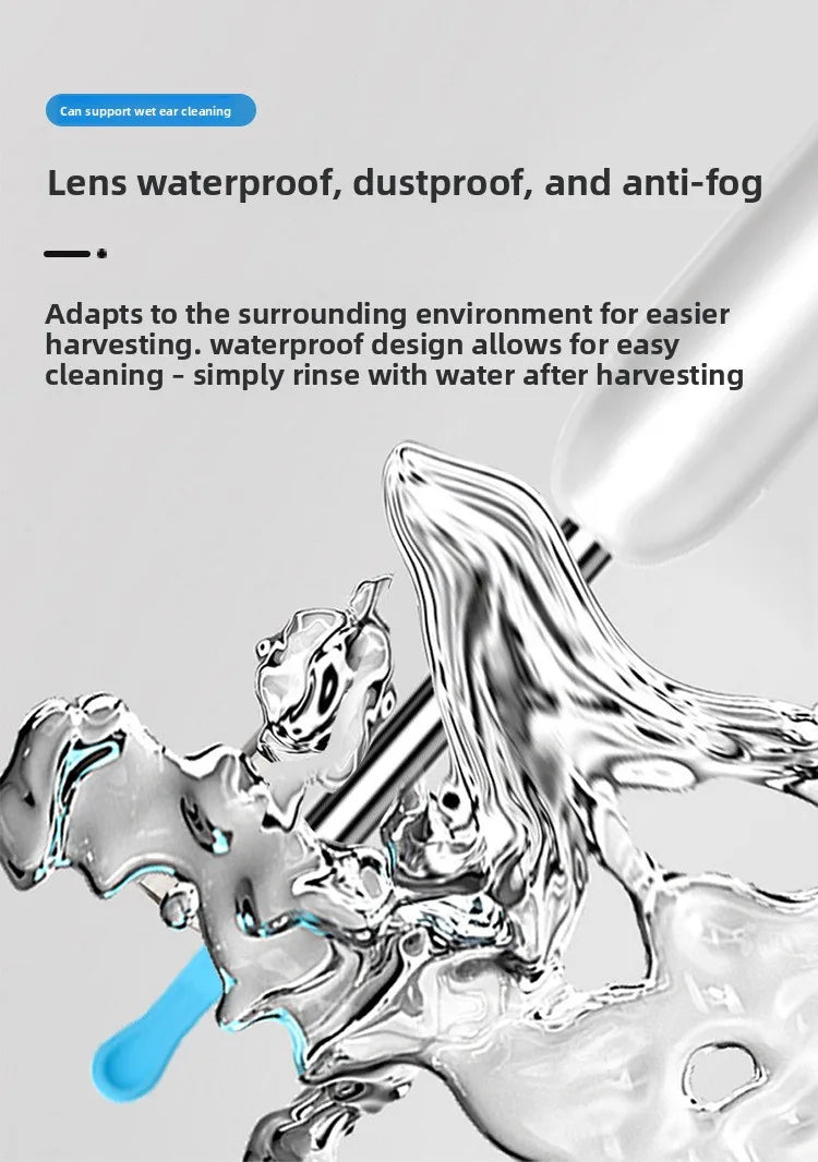 Visual Ear Wax Cleaner with Camera Safe Earwax Removal Endoscope with 5M Camera Luminous Otoscope Ear Cleaning Tools Ear Care