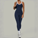 2PCS Women's Yoga Set High Waist Peach Hip Removable Padding Sports Bra Pants Fitness Suit Running Workout Gym Leggings Yoga Set