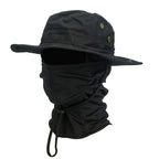 2Pcs/Set Men's Sun Protection Wide Brim Hat With Balaclava Mix Set Breathable Hunting Hat Outdoor Camping Hiking Fishing Cap