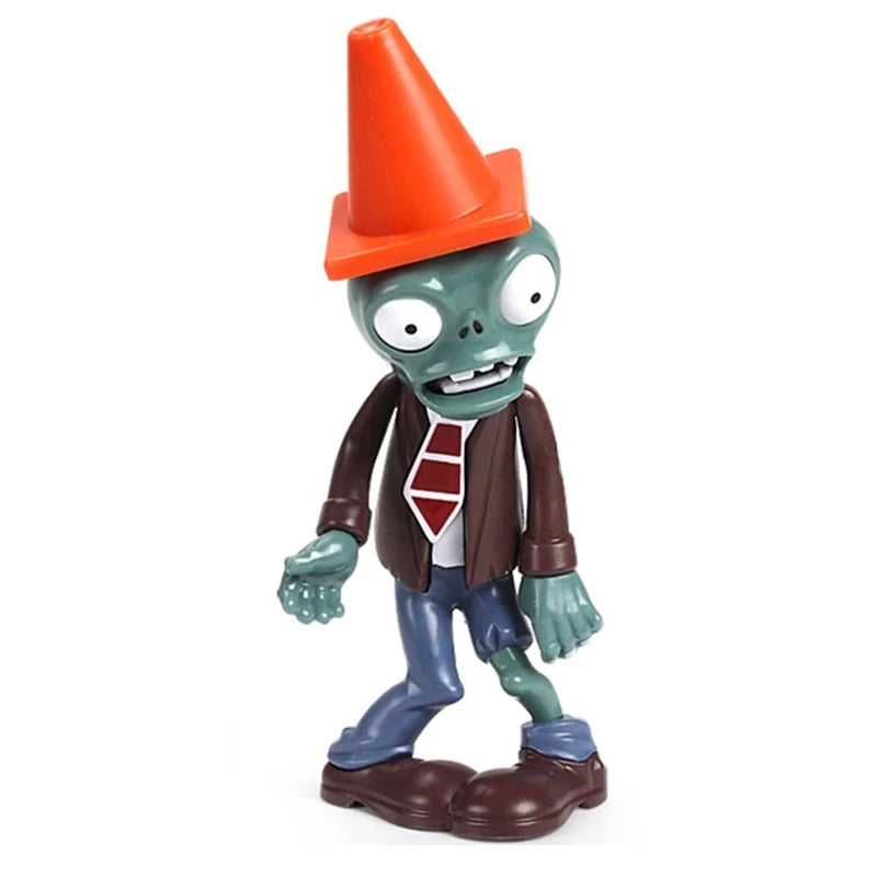 PLANTS VS ZOMBIES Crazy Dave Game Action Figure Roadblock Iron Bucket Grim Reaper Zombie Model Doll Kids Toys Children's Gifts