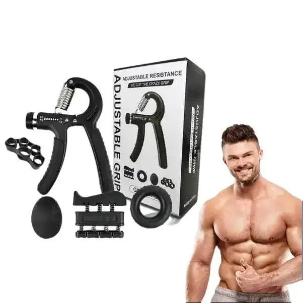 Adjustable Hand Grip Strengthener with Counter, Finger Exerciser Stretcher, Forearm Workout Equipment, Grip Ring Stress Ball, Hand Rehabilitation Trainer, Hand Strength Training Kit Ürün ana görseli