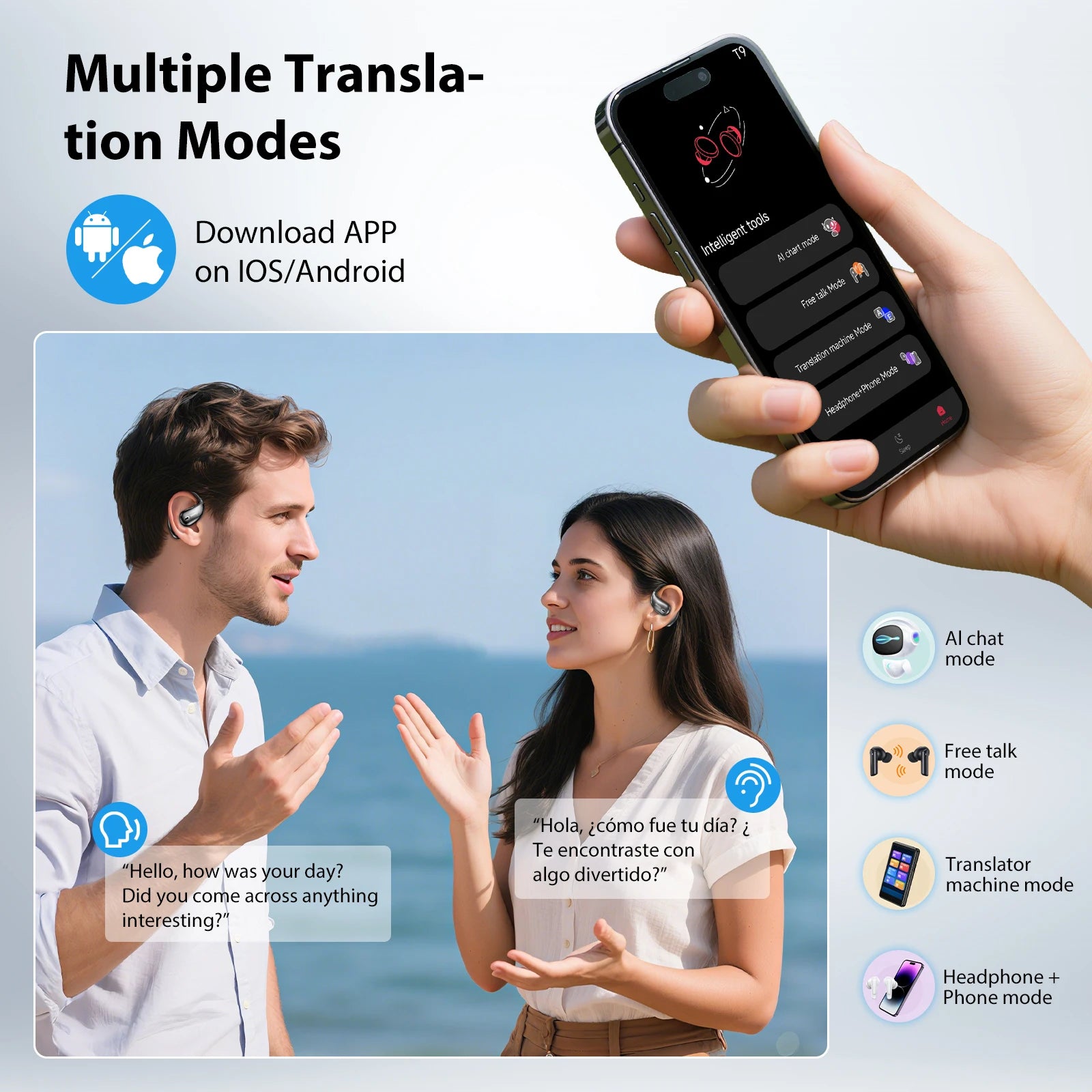 [AI Translator Earphone]MINISO X28 Wireless Headphones Bluetooth 5.4 HiFi IPX5 Waterproof Sports Bass Powerful 16H Battery Life Secondary image