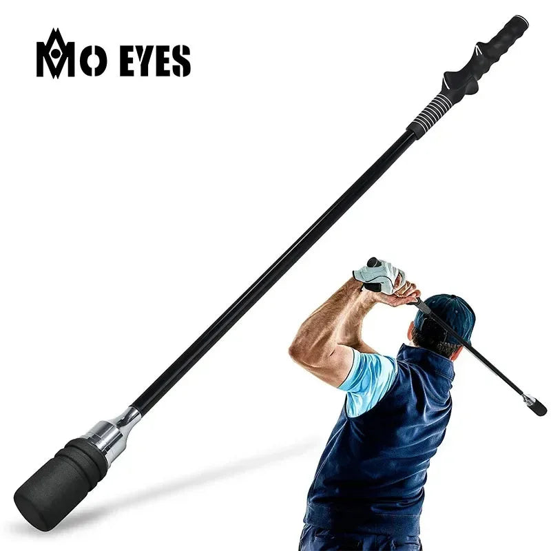 MO EYES Golf Swing Trainer Black Indoor and Outdoor Practice Stick Hand Grip HGB031 Main image