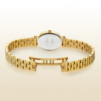 BERNY Gold Watch for Women Olive Green Quartz Jewelry Bracelet Casual Jewelry Women's Wristwatch Small Fashion Ladies Watches