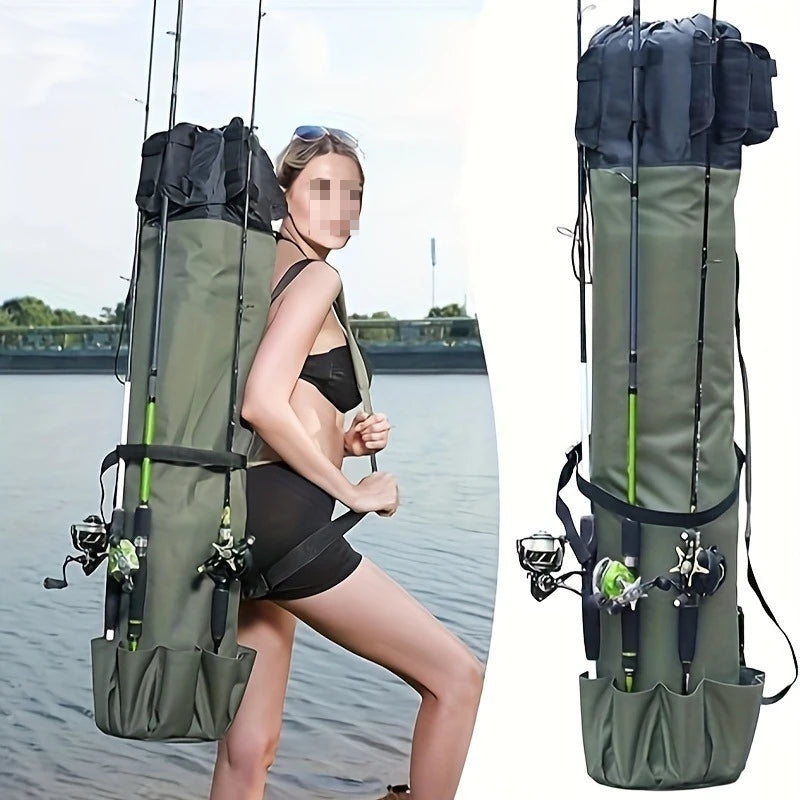 Fishing Rod Bag Durable Folding Fishing Tackle Carry Bag Multifunction Large Capacity High Quality Rod Case Ürün ana görseli