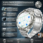 Smart Watch for Men GPS Offline Maps 2G ROM 10ATM Waterproof Heart Rate Diving Skiing Hiking Rugged Durable Smartwatch Men Women
