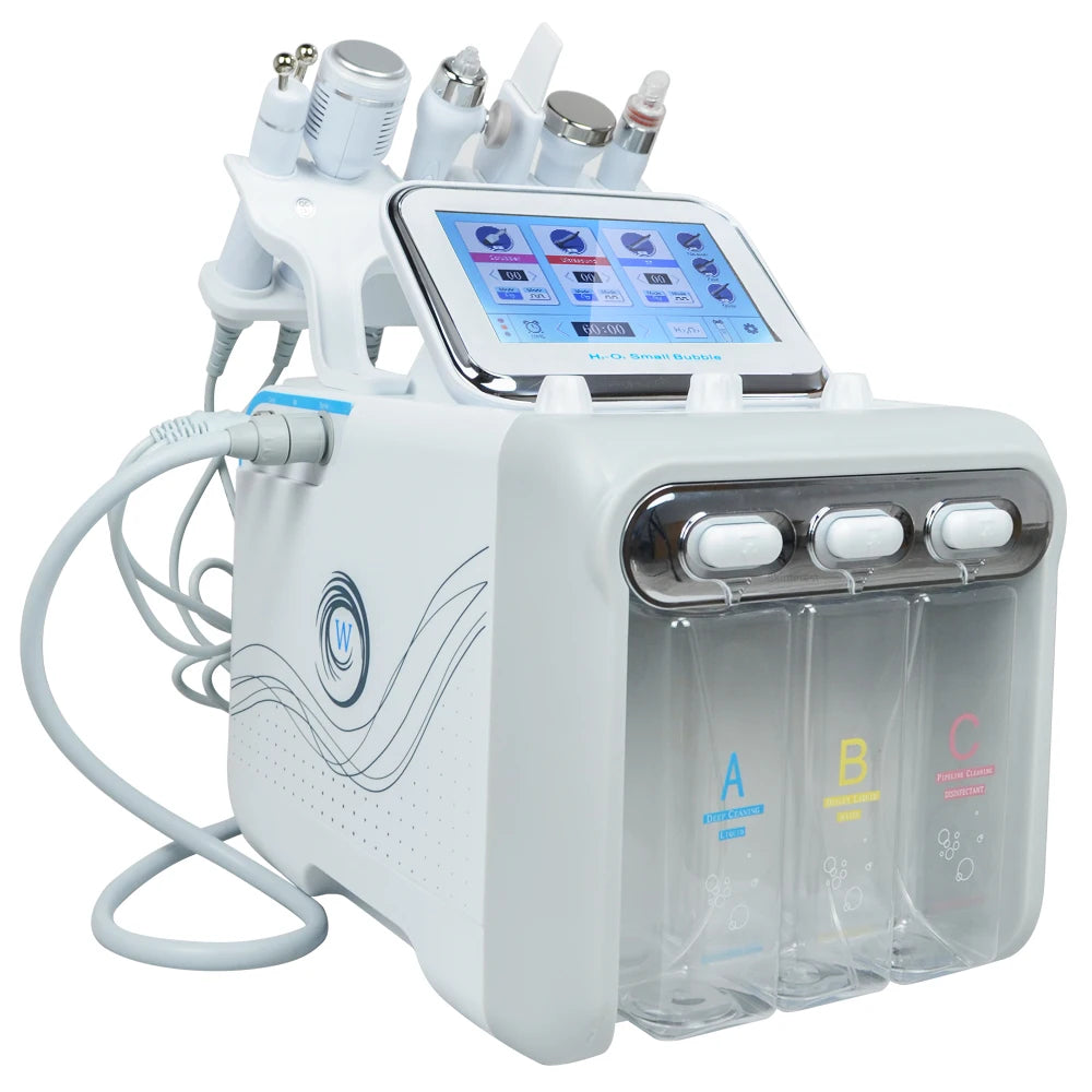 7 in 1 Dermabrasion Peel Spa Facial Machine Skin Rejuvenation Hydro Dermabrasion Hydro Aqua Face Deep Cleaning Skin Care Device