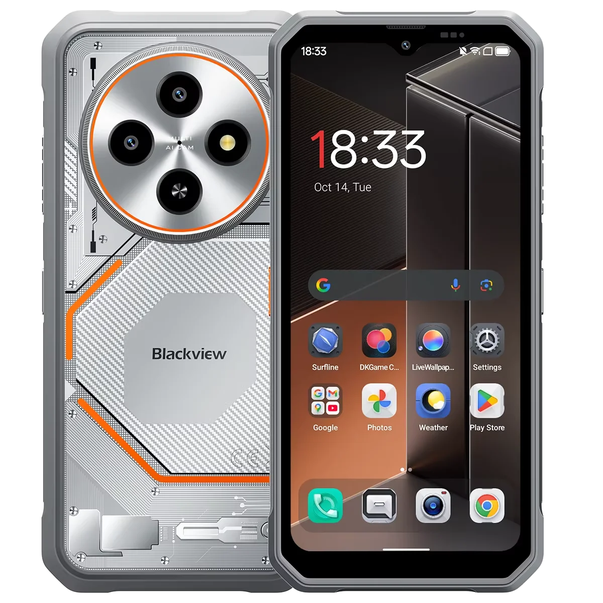 Blackview FORT 2 Smartphone, 6.78" HD+ IPS Display,MediaTek Helio G81 Processor,5000mAh Battery,Outdoor Rugged Mobile Phone