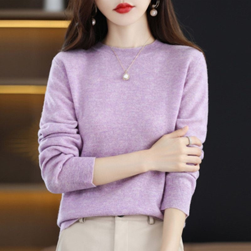 New Women Sweater O-neck Autumn Winter Basic Pullover Warm Casual Pulls Jumpers Korean Fashion Spring Knitwear Bottoming Shirt