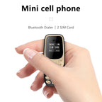 SERVO BM10 Mini Mobile Phone 2 SIM Card Bluetooth Earphone Voice Changer Dialer Low Radiation Sound Recording Small Cellphone