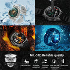 GPS Sports Smartwatch Men Women Swim Waterproof Fitness Tracker 2GB Memory Offline Maps  SpO2 Rugged Outdoor Smartwatch for Men