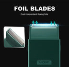 VGR Razor Rechargeable Shaver Professional Beard Trimmer Travel Hair Trimmers Reciprocating Shaving Machine for Men V-376