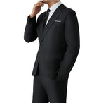 S-8XL Suit Men's Fashion Casual Outdoor (Blazer+ Pants) Gentleman Business Wedding Slim-fit Formal British Style Wedding Suit