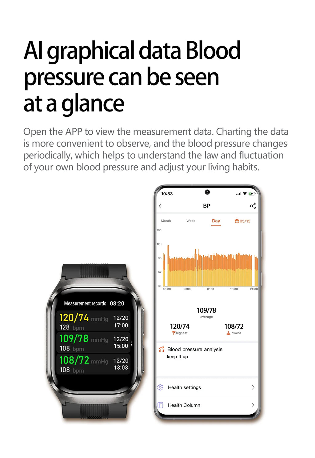 2026New Health Watch Blood Pressure Accurate Measure Smart Watches Men Uric Acid Blood Lipids waterproof Airbag Smartwatch Women