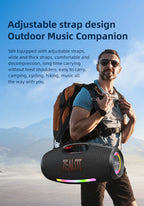 ZEALOT-S89 250W Waterproof Portable Loud Bluetooth Speaker, Wireless Outdoor Boombox SubwooferTriple Passive Radiators-Deep Bass