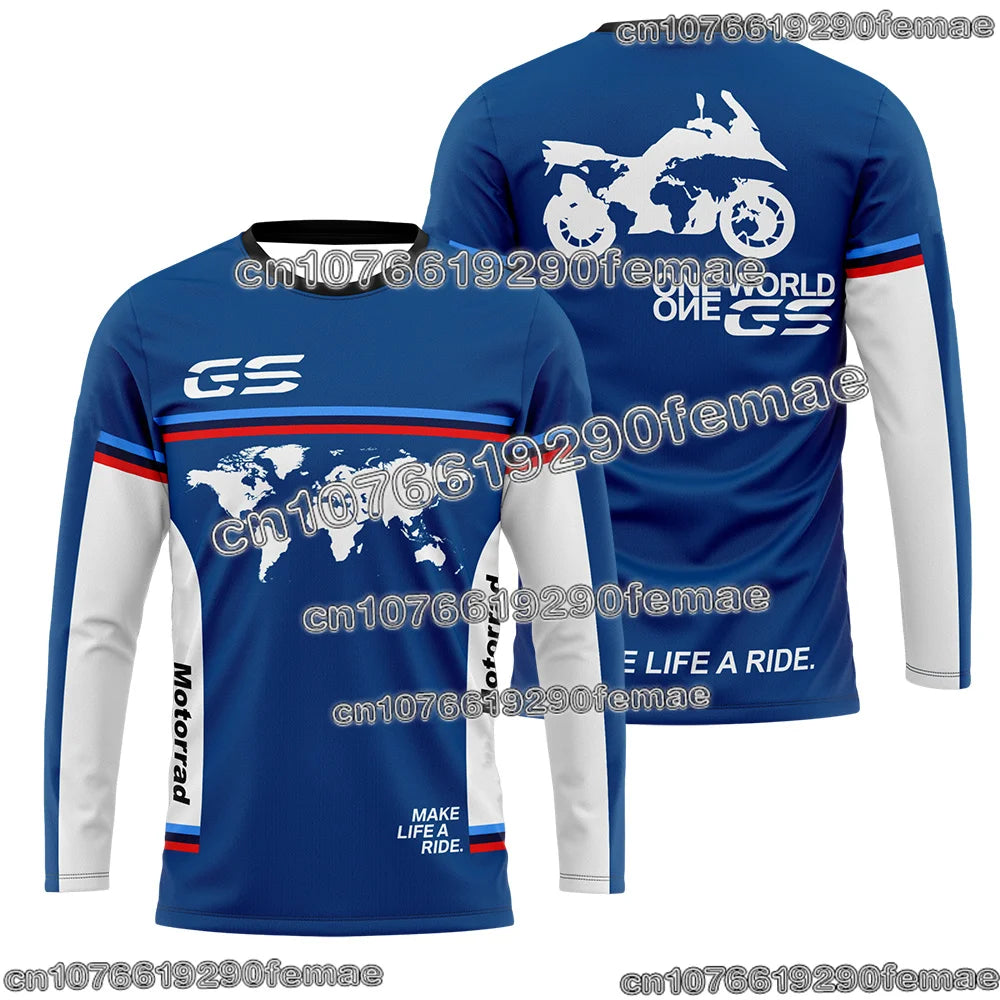 Hot Sale GS Adventure Motorrad Commemorative T Shirt Outdoor Motorcycle Riding Comfortable Top For Adventure Bike Lovers Ürün ana görseli