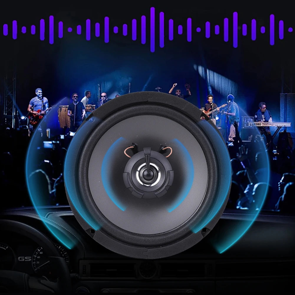 4/5/6 Inch Automobile Audio HiFi Music 12V 2 Way Car HiFi Coaxial Speaker 4 Ohms Full Range Frequency Auto Audio 300W/400W/500W