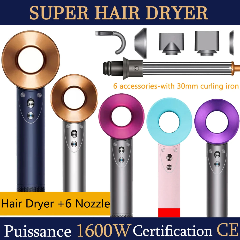 SenCiciMen Professinal Hair Dryer Negative Ion Blow Dryer Quick Dry Leafless Hairdryer Salon Home Constant Temperature Hair Care Ürün ana görseli