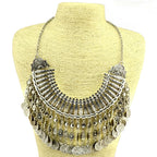 Multi-style Vintage Coin Choker Necklace for Women Boho Afghan Ethnic Gypsy Native Tribal Dress Turkish Pakistan Indian Jewelry