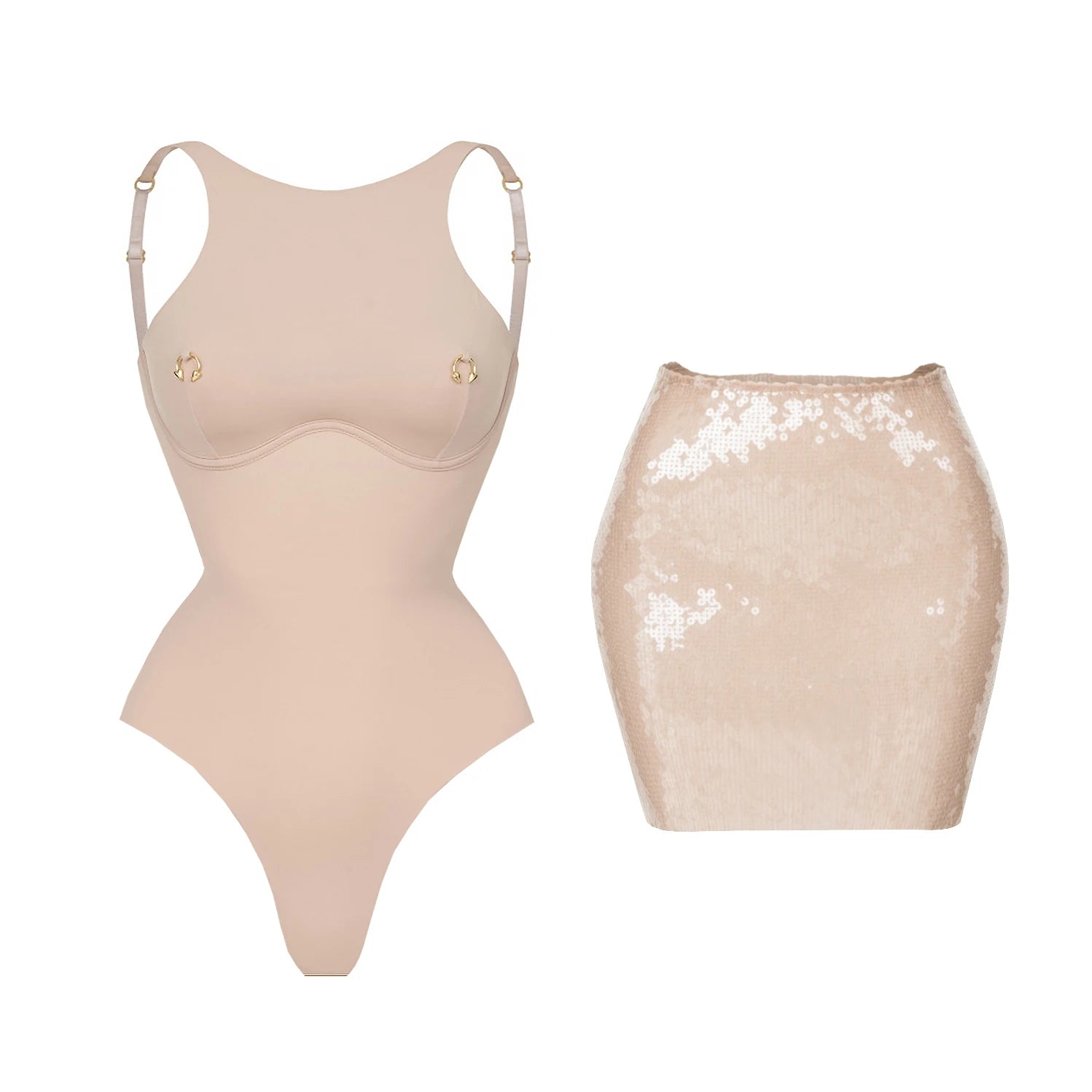 2026 2Pcs Sexy Women One Piece Swimsuit Female Swimwear Solid Biquini High Cut Monokini Push Up Swim Suits Bathingsuit Beachwear Ürün ana görseli
