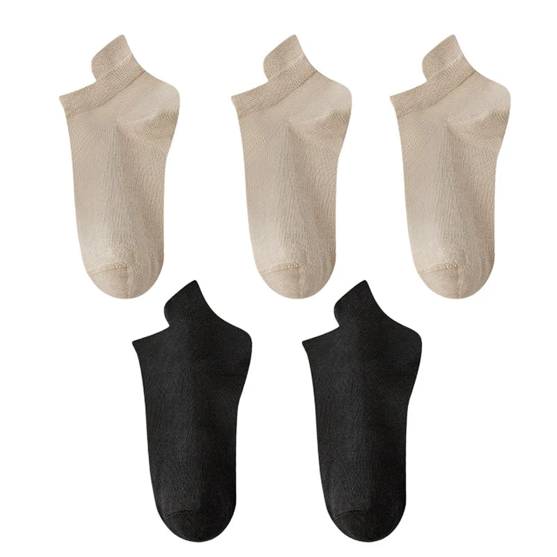10pieces=5 Pairs Women Socks Casual Breathable High Quality Ankle Sock Summer Low Cut Cotton Thin Short Elastic Sox calcetines
