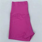 Sexy Solid Color Women Fitness Sport Short High Waist Athletic Yoga Short Leg Cycling Comprehensive Training Jogging Squat Proof