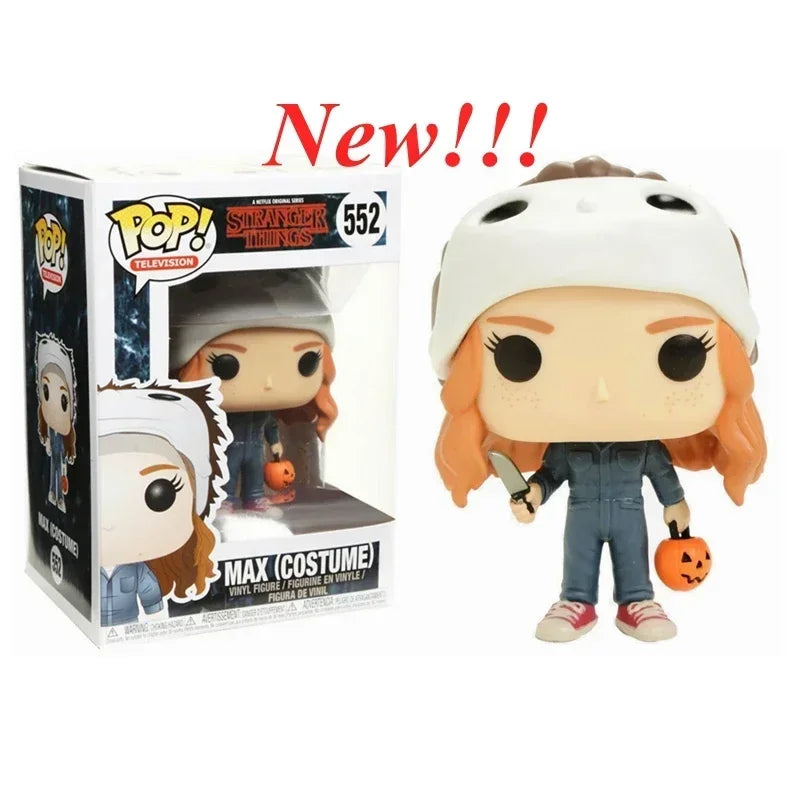 NEW!!! FUNKO POP Stranger Series #1462 Eddie #1250 Dustin Steve Robin Eleven Vinyl Action Figure Collection Models for Gifts