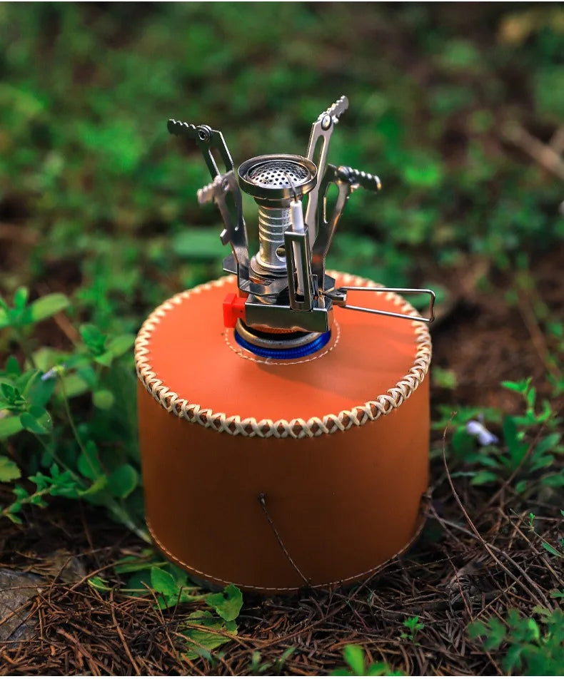 Foldable Outdoor Stove Ultra-light Alloy Mini Gas Stove for Camping Hiking Gas Furnace Portable Outdoor Cooking Picnic Cooker
