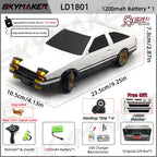 Skymaker AE86 Model LD1801 RX-7 FC LD1802 1:18 RC Drift Car 1/18 2.4G Remote Control ESP Gyroscope LED Mini RC Racing Car Toys