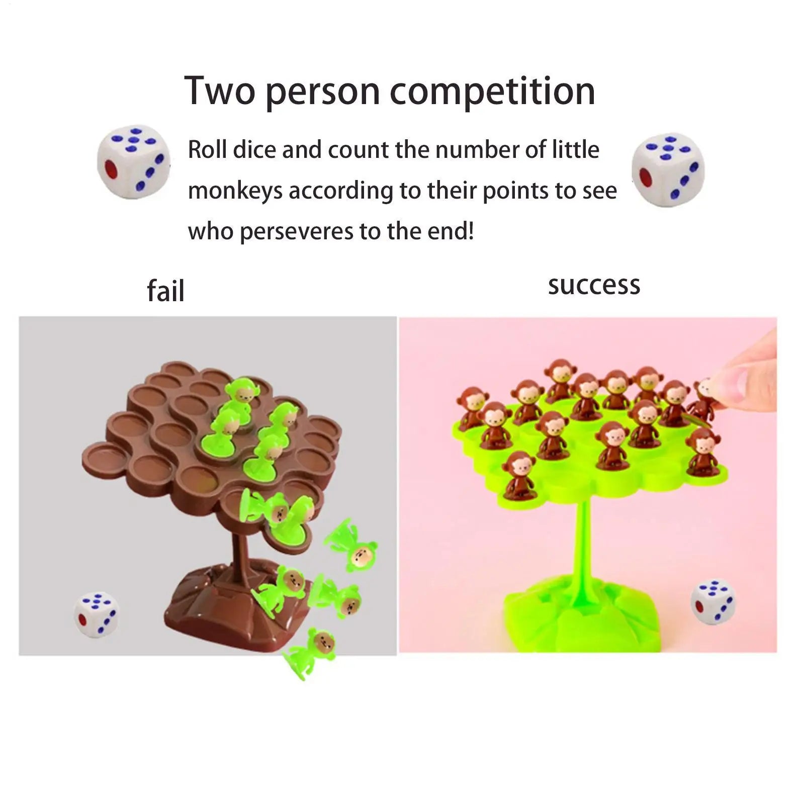 1pc Balancing Tree Toy Digital Monkey Balance Scale Educational Number Board Game Kids Learning Toys Montessori Math Toy