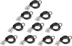 10-Pack Laptop Security Cable Lock with Combination, Anti-Theft for PC Monitor Tablet