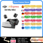 DJI Mic Mini Wireless Microphone (2 TX + 1 RX ) / (1 TX + 1 RX ) with smart Noise Cancelling High-Quality Audio