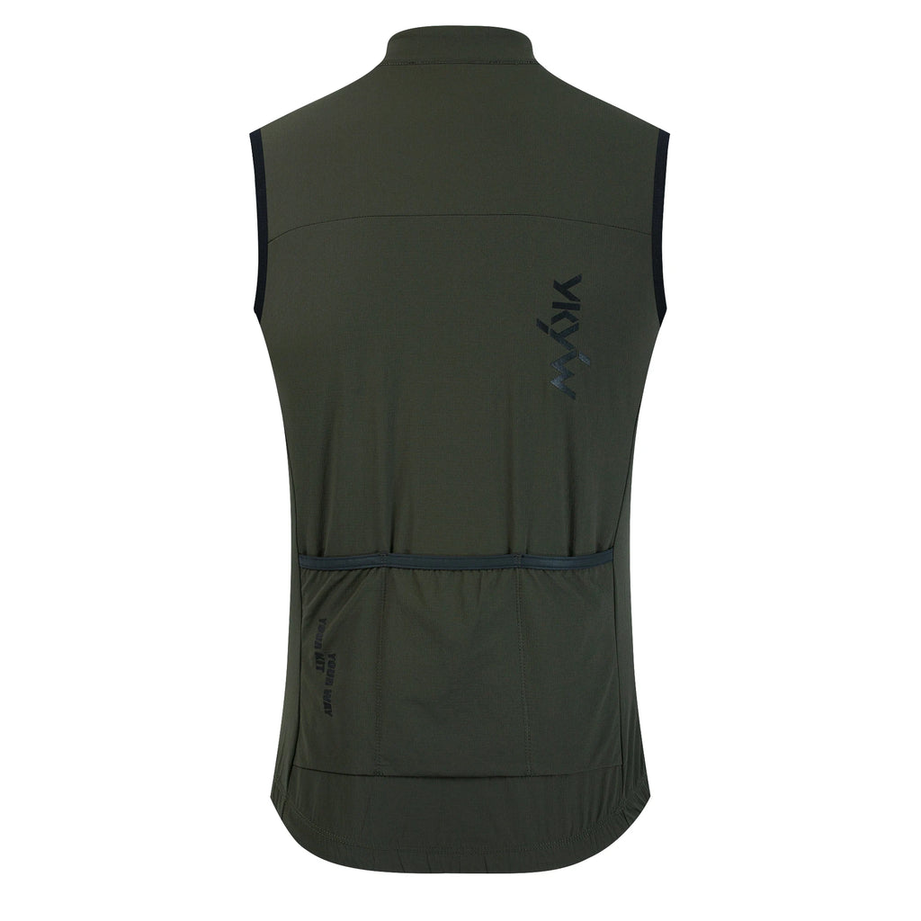 YKYWBIKE Men Cycling Gelit Thermal Fleece Bicycle Windbreaker Sleeveless Bike Vest Windproof Waterproof Cycling