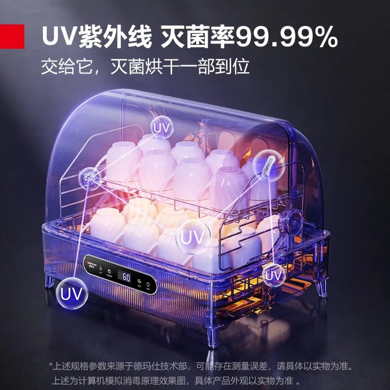 Mini countertop commercial sterilizer, small household countertop high-temperature cup sterilizer sterilizer for dishes flip-top