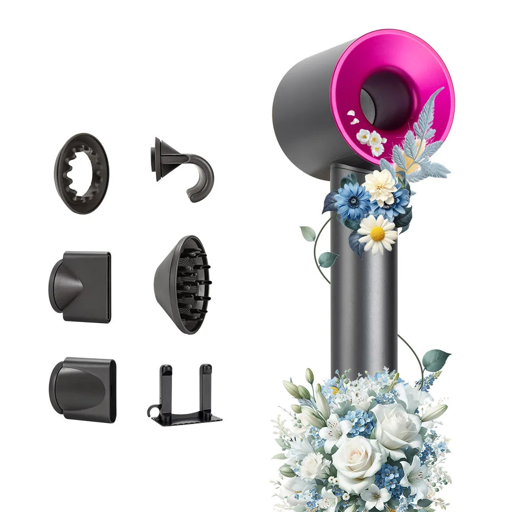 Ionic Hair Dryer 5 In 1 With Diffuser Professional Hair Care Appliances Women Salon Barber Leafless Hairdryer Super Hair Dryer Ürün ana görseli