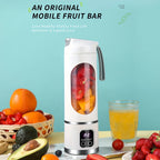 Portable Outdoor Electric Juicer 450ML  Digital Display Juice Cup USB Charging Mini Fruit Juicer