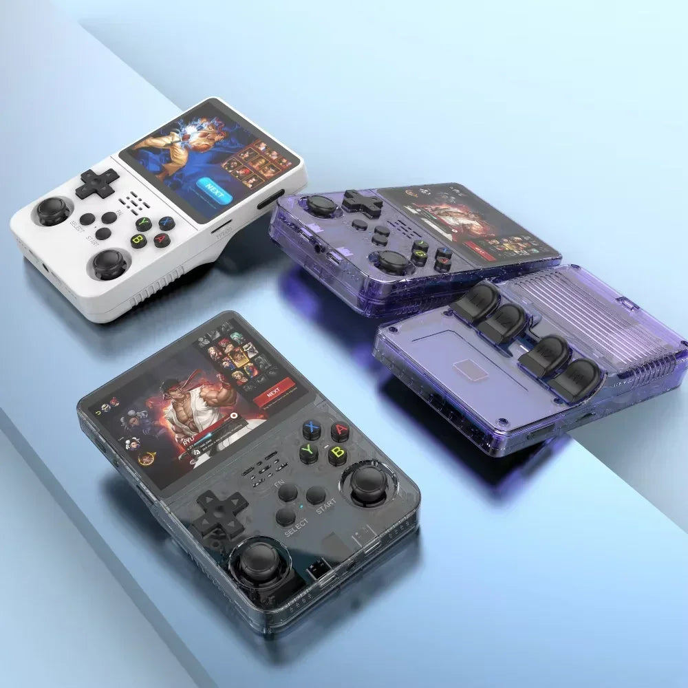 R36S Retro Handheld Video Game Console Linux System 3.5 Inch IPS Screen Portable Pocket Video Player R35S 64GB 15000 Games