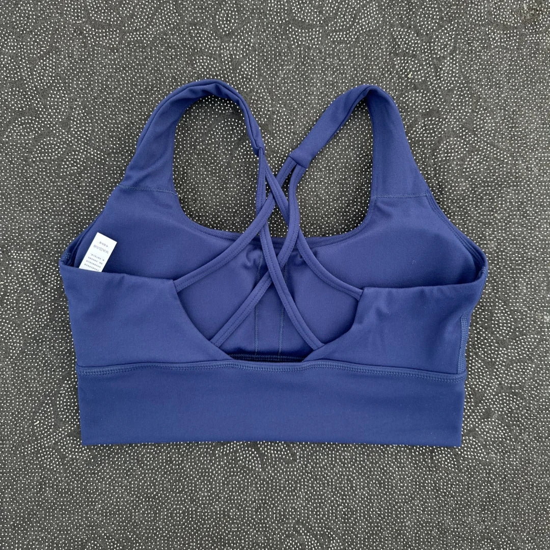 Solid Color Gym Yoga legging Set Soft Tight Women High Strength Fitness Bra With Sports Pant sportswear Proof of Squatting Proof