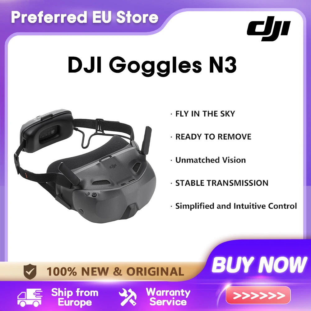 DJI Goggles N3 FPV Goggles 1080p Ultra Wide Screen Immersive Flight Experience FPV Wireless Streaming Goggles N3 Ürün ana görseli