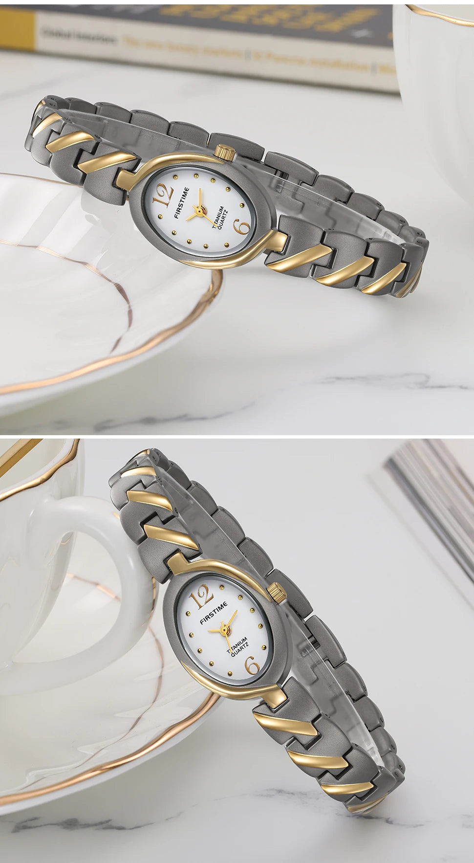 BERNY Titanium Women Watch Quartz Ladies Wristwatch Jewelry Oval Clock Casual Simple Fashion Waterproof Women's Watches