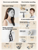 Lenovo LE503 OWS Wireless Earphones Bluetooth V6.0 Open-Ear Earphone ENC Noise Reduction Earbuds Waterproof Long Battery Life
