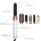 6 in 1 Hair Dryer Brush Hot Comb Set Professional Curling Iron Hair Straightener Styling Tool Air styling Hair Dryer Household