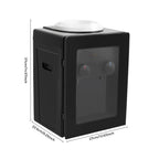 Compact Electric Water Cooler Fast Heating Hot Cold Desktop Dispenser with Removable Basin for Home Office Bedroom Use